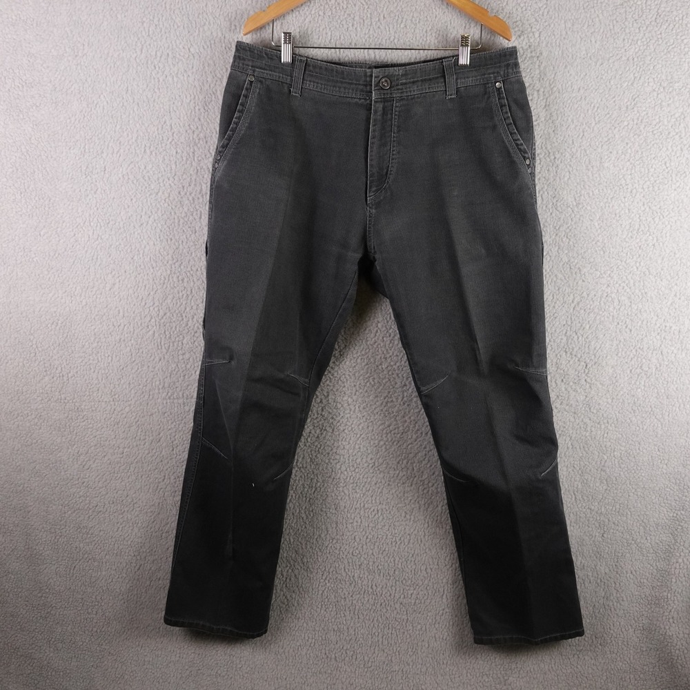 Kuhl Lawless Corduroy Pants Mens 38x32 Gray Cotton Outdoor Utility Trousers
